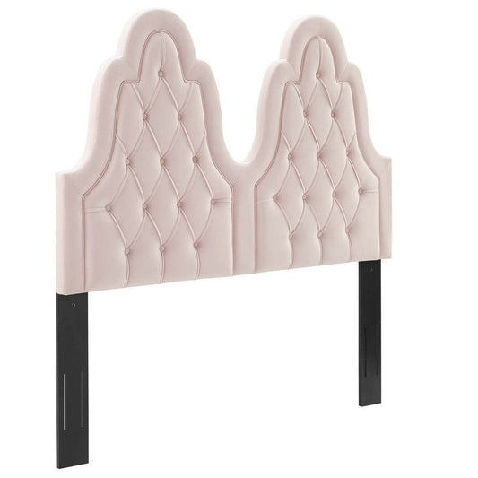 Modway Augustine Tufted Performance Velvet Headboard, King/California King, Pink