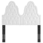 Modway Augustine Tufted Performance Velvet Headboard King/California King White MDY-MOD-6415-WHI