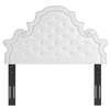 Modway Diana Tufted Performance Velvet Twin Headboard in White MDY-MOD-6416-WHI