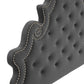 Diana Tufted Performance Velvet Full/Queen Headboard - No Shipping Charges MDY-MOD-6417-CHA