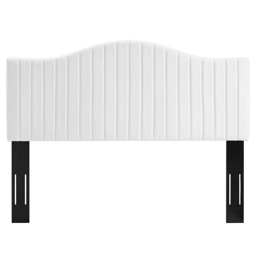 Brielle Channel Tufted Performance Velvet Twin Headboard - No Shipping Charges MDY-MOD-6558-CHA