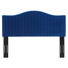 Modway Brielle Channel Tufted Performance Velvet Headboard Full/Queen Navy MDY-MOD-6559-NAV