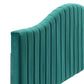 Modway Brielle Channel Tufted Performance Velvet Headboard Full/Queen Teal MDY-MOD-6559-TEA