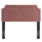 Cynthia Performance Velvet King/California King Headboard - No Shipping Charges MDY-MOD-6567-DUS