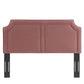 Cynthia Performance Velvet King/California King Headboard - No Shipping Charges MDY-MOD-6567-DUS