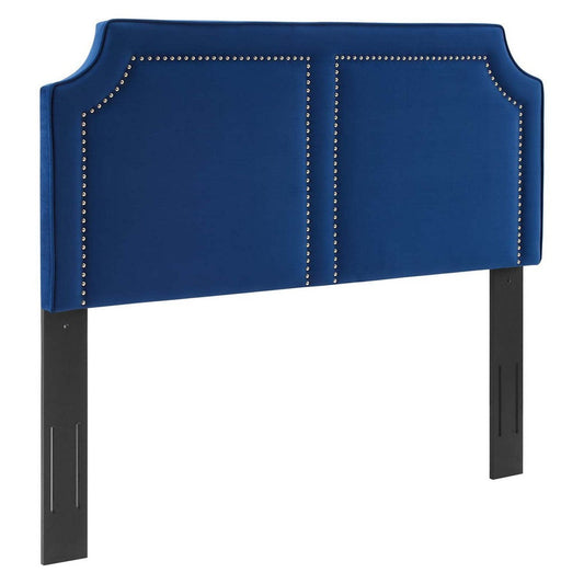 Modway Cynthia Velvet King Headboard with Navy Finish MOD-6567-NAV