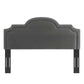 Belinda Performance Velvet Twin Headboard - No Shipping Charges MDY-MOD-6568-CHA