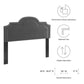 Belinda Performance Velvet Twin Headboard - No Shipping Charges MDY-MOD-6568-CHA