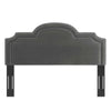 Belinda Performance Velvet King/California King Headboard - No Shipping Charges MDY-MOD-6570-CHA