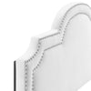 Belinda Performance Velvet King/California King Headboard - No Shipping Charges MDY-MOD-6570-WHI