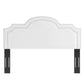 Belinda Performance Velvet King/California King Headboard - No Shipping Charges MDY-MOD-6570-WHI