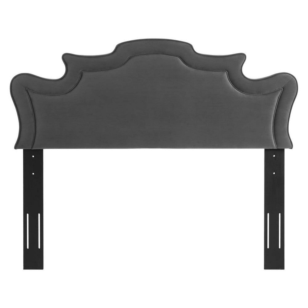 Evangeline Performance Velvet Twin Headboard - No Shipping Charges MDY-MOD-6571-CHA