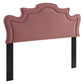 Modway Evangeline Performance Velvet Headboard, Twin, Dusty Rose