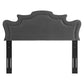 Evangeline Performance Velvet Full/Queen Headboard - No Shipping Charges MDY-MOD-6572-CHA