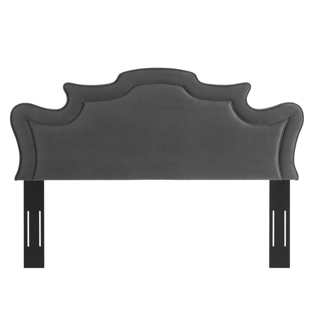 Evangeline Performance Velvet King/California King Headboard - No Shipping Charges MDY-MOD-6573-CHA