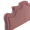 Modway Evangeline Performance Velvet Headboard King/California King Dusty Rose MDY-MOD-6573-DUS