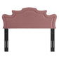 Modway Evangeline Performance Velvet Headboard King/California King Dusty Rose MDY-MOD-6573-DUS