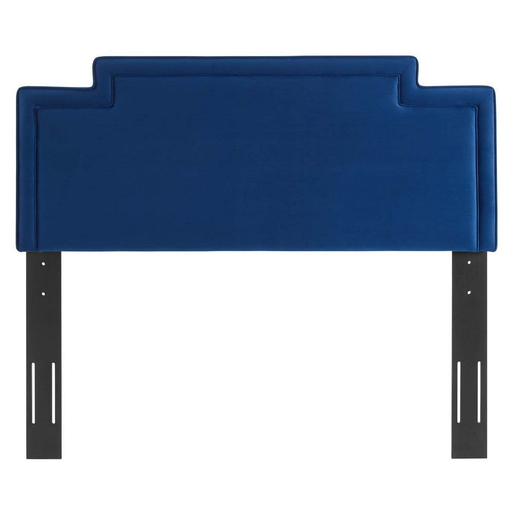 Modway Transfix Performance Velvet Full Headboard in Navy Queen (U.S. Standard) MDY-MOD-6575-NAV