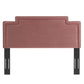 Modway Transfix Performance Velvet California Headboard in Dusty Rose King (U.S. Standard) MDY-MOD-6576-DUS