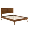 Modway Alana Wood Full Platform Bed in Walnut with Splayed Legs Double MDY-MOD-6619-WAL