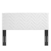 Mercy Chevron Tufted Performance Velvet Full/Queen Headboard - No Shipping Charges MDY-MOD-6659-NAV