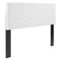 Mercy Chevron Tufted Performance Velvet Full/Queen Headboard