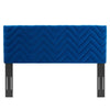 Mercy Chevron Tufted Performance Velvet King/California King Headboard - No Shipping Charges MDY-MOD-6660-NAV