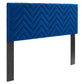 Modway Chevron Adjustable, King, California King, Navy Blue