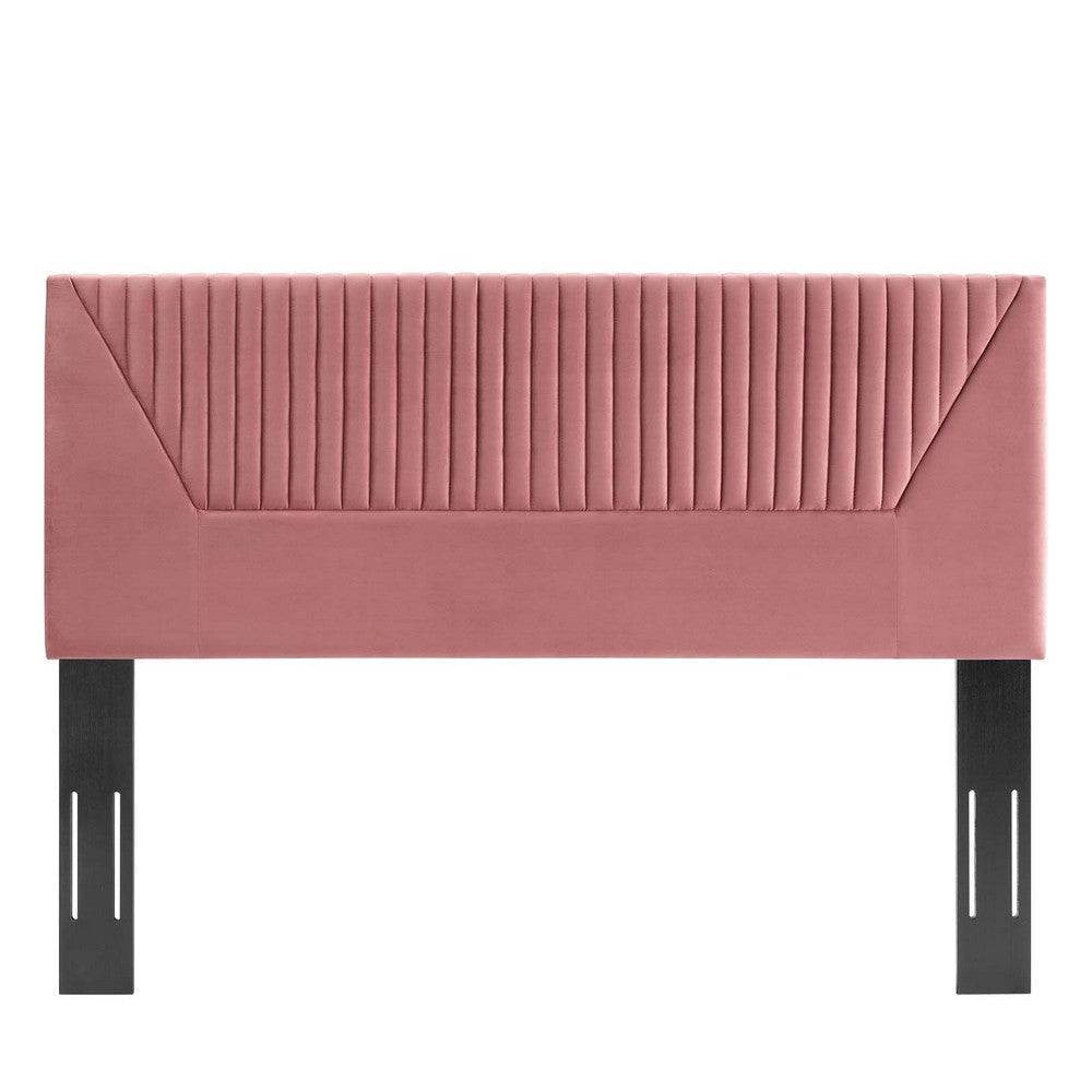 Patience Channel Tufted Performance Velvet Twin Headboard - No Shipping Charges MDY-MOD-6667-CHA