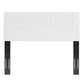 Modway MOD-6667-WHI Patience Channel Tufted Performance Velvet Twin Headboard White MDY-MOD-6667-WHI