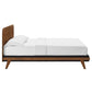 Modway MOD-6675-WAL Dylan Queen Platform Bed Walnut MDY-MOD-6675-WAL