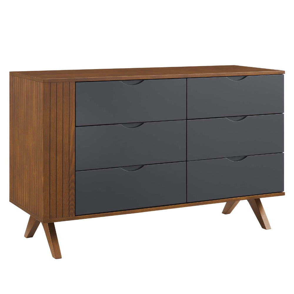 Modway MOD-6677-WAL-GRY Dylan Dresser, Walnut Gray