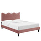 Modway Current Platform, Twin, Dusty Rose