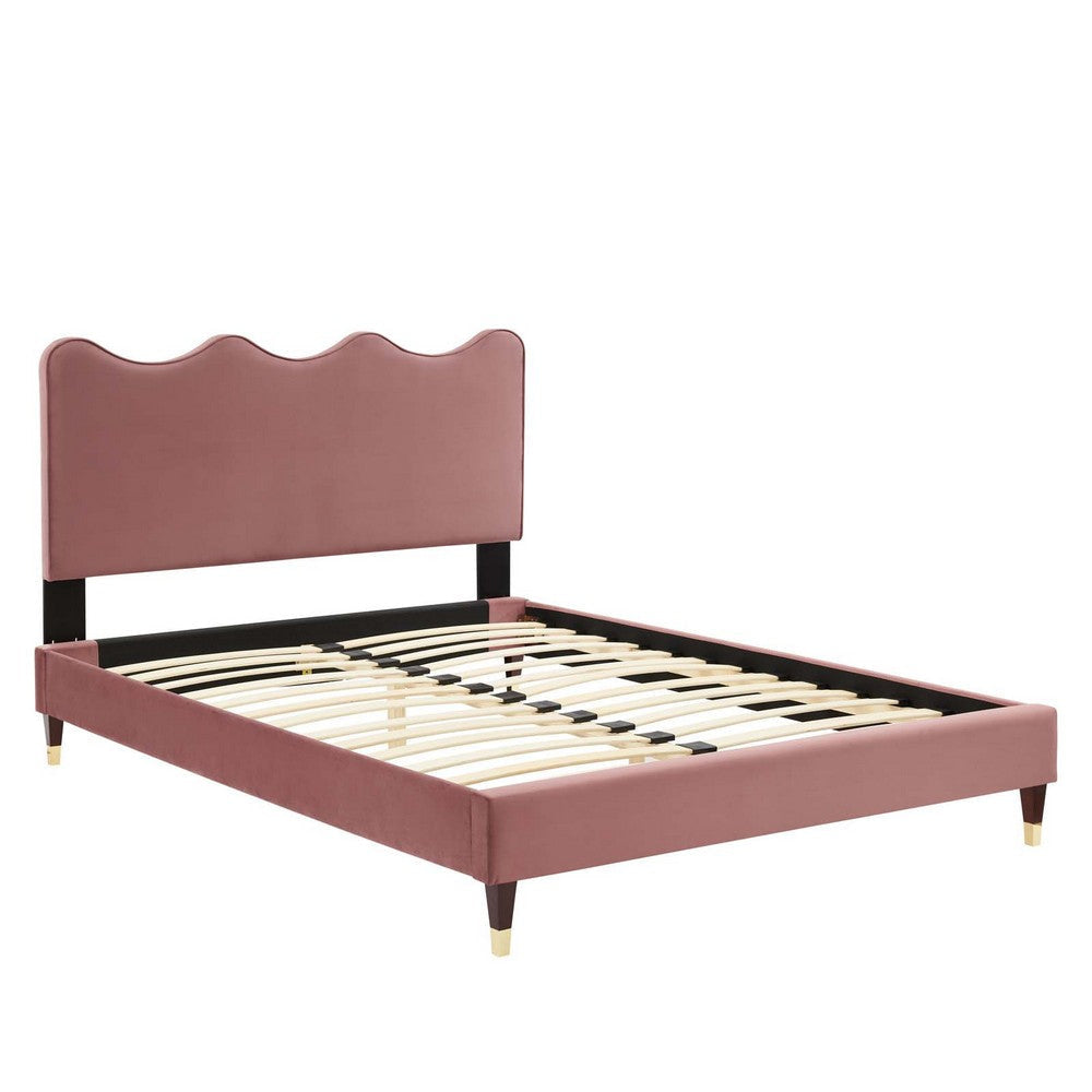 Modway Current Platform Queen Dusty Rose MDY-MOD-6734-DUS