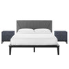 Modway Dakota Modern, 3 Piece Bedroom Set, Blue