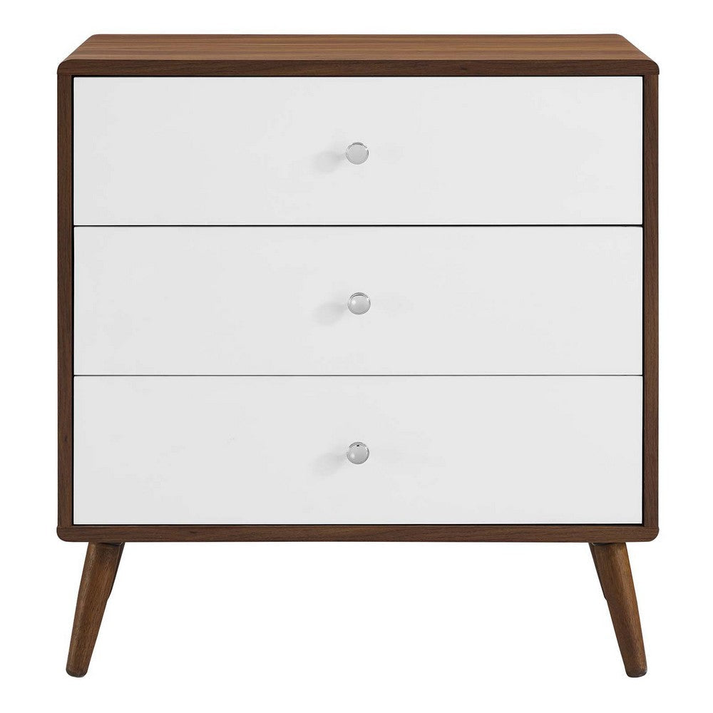 Transmit 3-Drawer Chest - No Shipping Charges MDY-MOD-7018-WAL-WHI