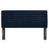 Modway Tranquil Modern Performance Velvet Twin Headboard in Midnight Blue MDY-MOD-7023-MID