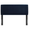 Modway Tranquil Modern Performance Velvet Twin Headboard in Midnight Blue MDY-MOD-7023-MID