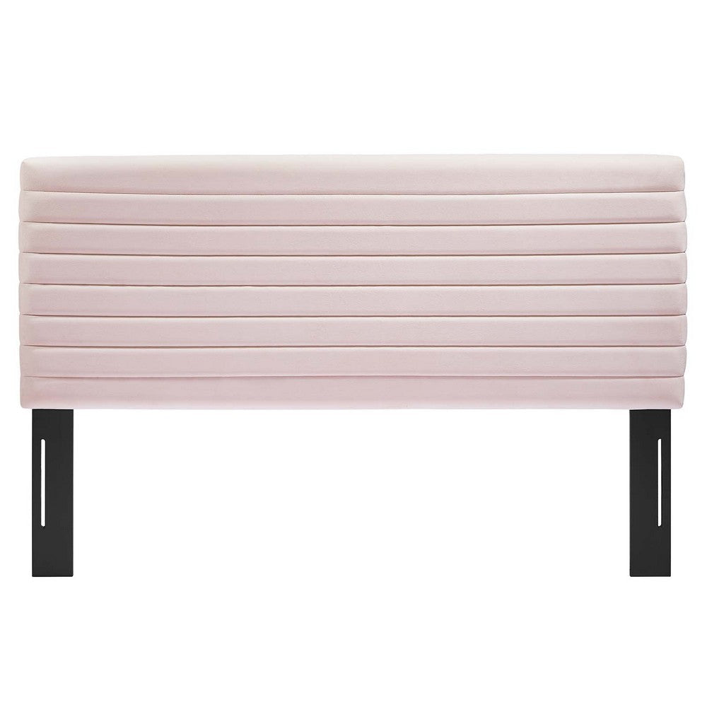 Modway Tranquil Performance Velvet Full/Queen Headboard in Pink MDY-MOD-7024-PNK