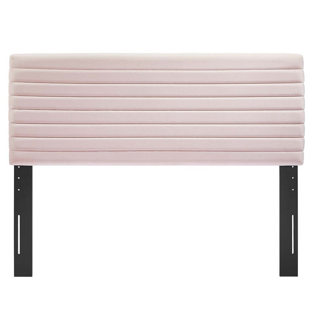 Modway Tranquil Performance Velvet Full/Queen Headboard in Pink MDY-MOD-7024-PNK