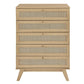 Modway Soma 5 Chest of Drawers in Oak 31 x 18.5 x 44.5 MDY-MOD-7052-OAK