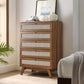 Modway Soma 5 Chest of Drawers in Walnut 31 x 18.5 x 44.5 MDY-MOD-7052-WAL