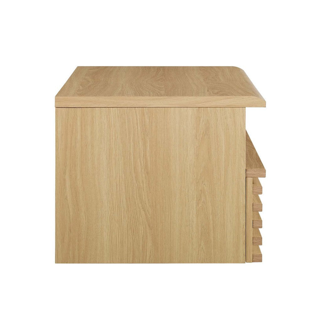 Render Wall-Mount Nightstand - No Shipping Charges MDY-MOD-7058-OAK