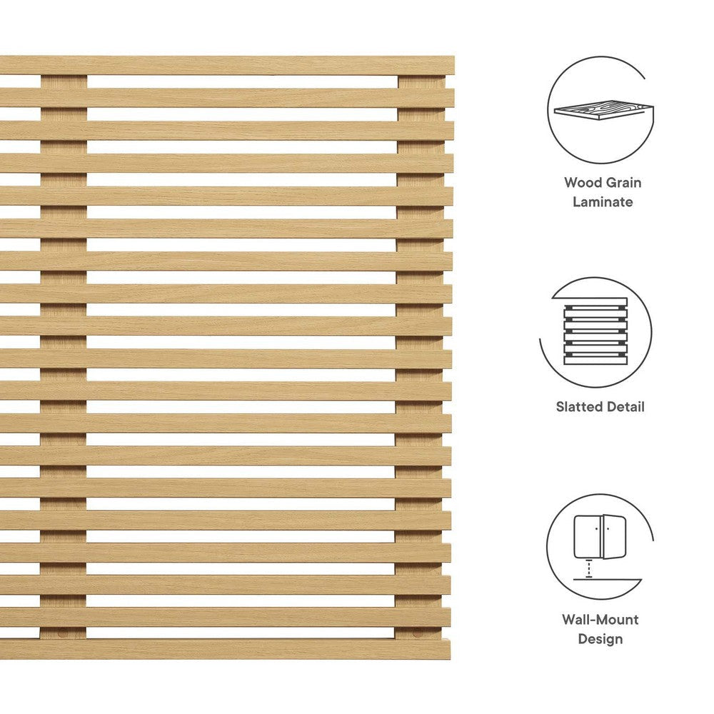 Render Wall Mount Twin Headboard - No Shipping Charges MDY-MOD-7061-OAK