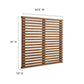 Modway Render Mid-Century Modern Wall-Mount Twin Headboard in Walnut MDY-MOD-7061-WAL