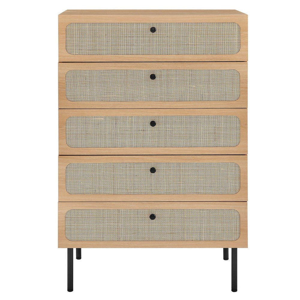 Modway Chaucer Dresser 5-Drawer Chest Oak MDY-MOD-7065-OAK