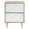 Vespera 2-Drawer Nightstand - No Shipping Charges MDY-MOD-7080-OAK-WHI