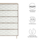 Vespera 5-Drawer Chest - No Shipping Charges MDY-MOD-7082-OAK-WHI