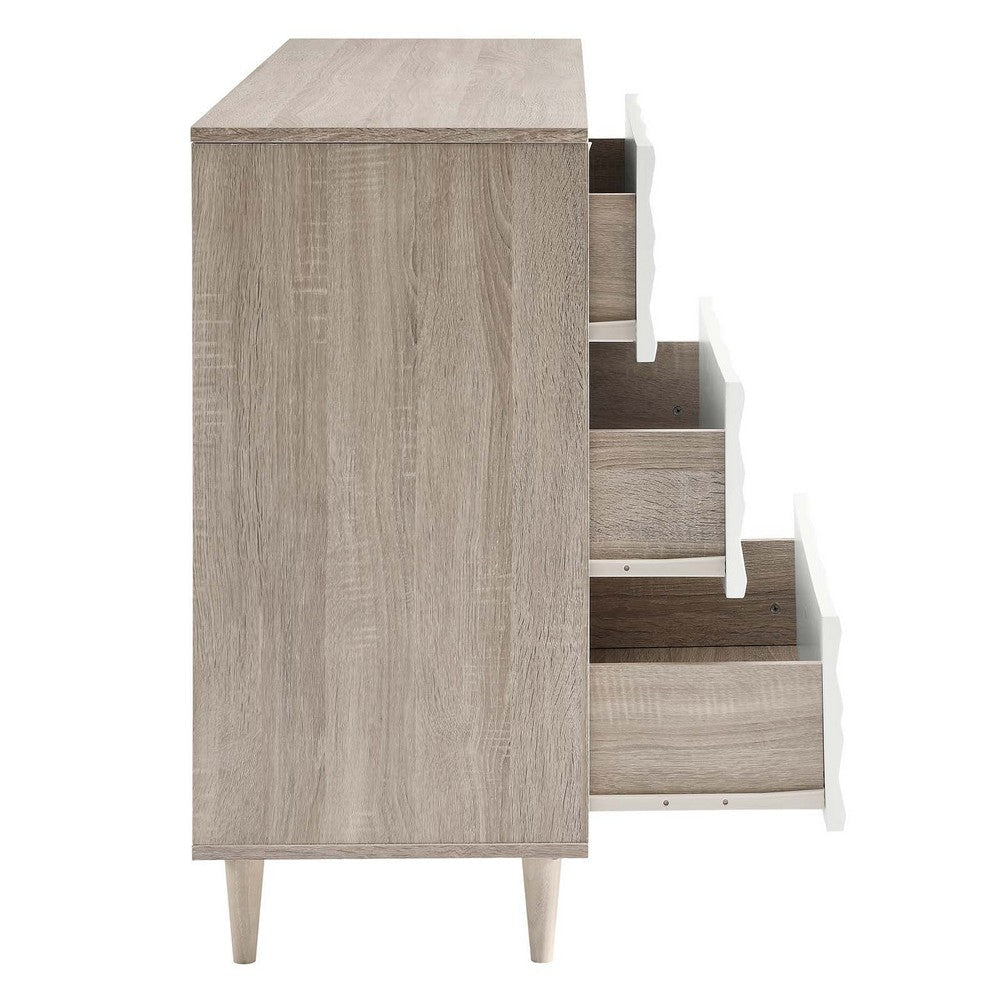 Vespera 6-Drawer Dresser - No Shipping Charges MDY-MOD-7083-OAK-WHI