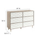 Vespera 6-Drawer Dresser - No Shipping Charges MDY-MOD-7083-OAK-WHI